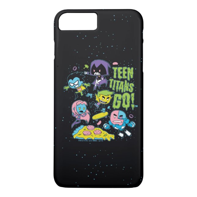 Teen Titans Go! | Gnarly 90's Pizza Graphic Case-Mate iPhone Case (Back)
