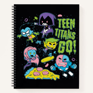 Teen Titans Go! Gnarly 90's Pizza Graphic Notebook