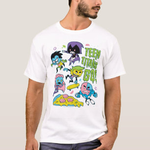 Teen Titans Go!   Gnarly 90's Pizza Graphic T-Shirt