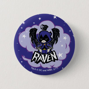 Teen Titans Go! Raven Attack 6 Cm Round Badge