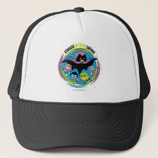Teen Titans Go! | Raven "Azarath Metrion Zinthos" Trucker Hat (Front)
