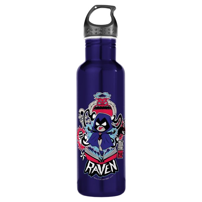 Teen Titans Go! | Raven Demonic Powers Graphic 710 Ml Water Bottle (Front)