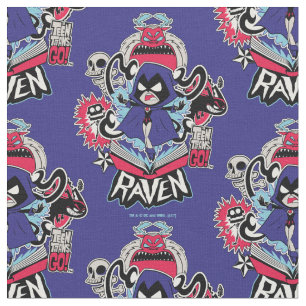 Teen Titans Go!   Raven Demonic Powers Graphic Fabric