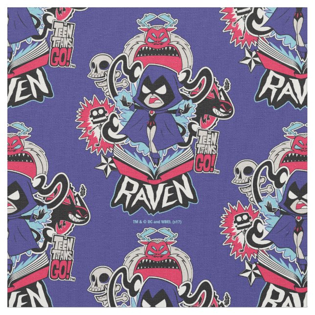 Teen Titans Go! | Raven Demonic Powers Graphic Fabric (Close Up)