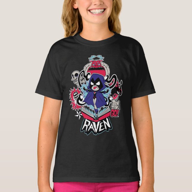 Teen Titans Go! | Raven Demonic Powers Graphic T-Shirt (Front)