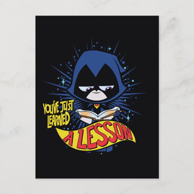 Teen Titans Go! | Raven "Learned A Lesson" Postcard (Front)