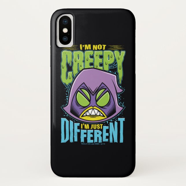 Teen Titans Go! | Raven "Not Creepy I'm Different" Case-Mate iPhone Case (Back)