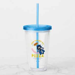Teen Titans Go! Raven "Truth Justice Pizza" Acrylic Tumbler
