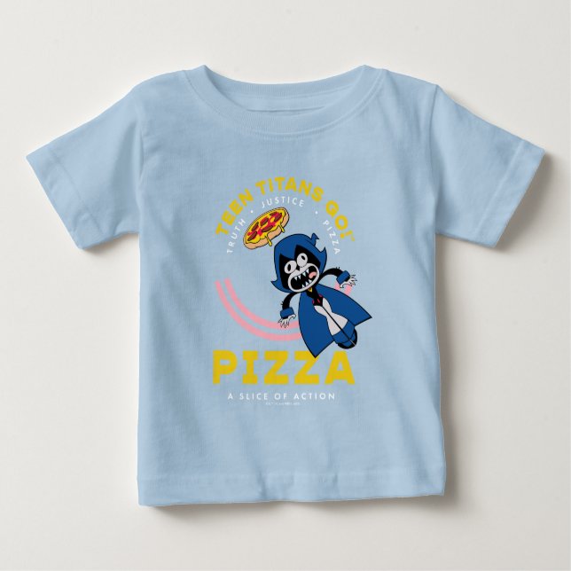 Teen Titans Go! Raven "Truth Justice Pizza" Baby T-Shirt (Front)