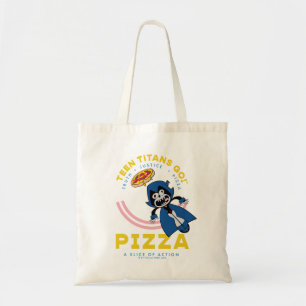 Teen Titans Go! Raven "Truth Justice Pizza" Tote Bag