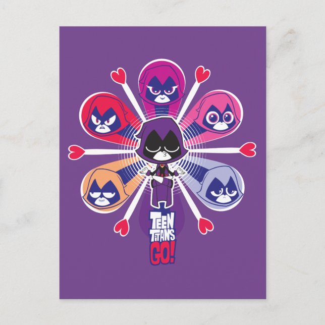 Teen Titans Go! | Raven's Emoticlones Postcard (Front)