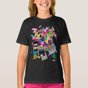 Teen Titans Go! Retro 90's Group Collage T-Shirt