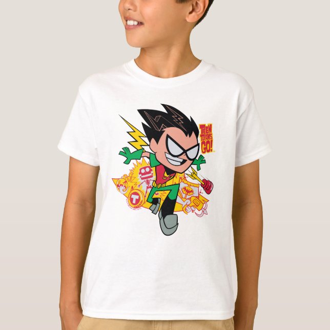 Teen Titans Go! | Robin's Arsenal Graphic T-Shirt (Front)
