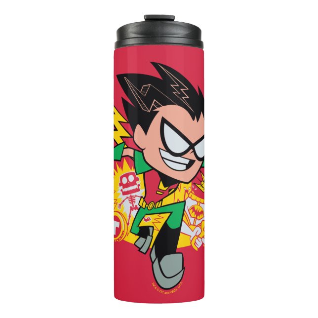 Teen Titans Go! | Robin's Arsenal Graphic Thermal Tumbler (Front)