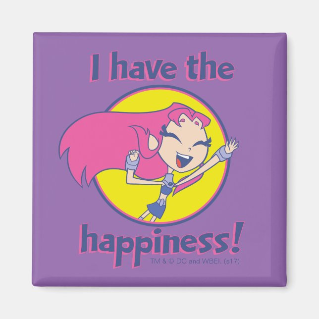 Teen Titans Go! | Starfire "I Have The Happiness" Magnet (Front)