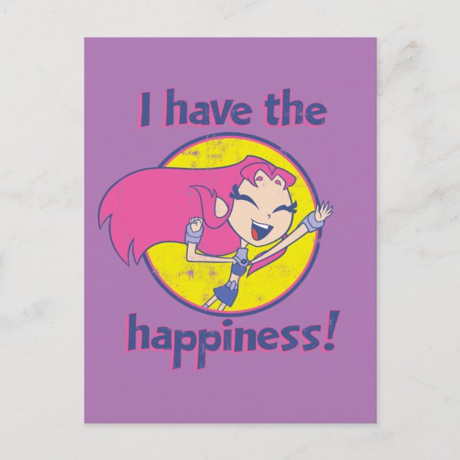 Teen Titans Go! | Starfire "I Have The Happiness" Postcard (Front)