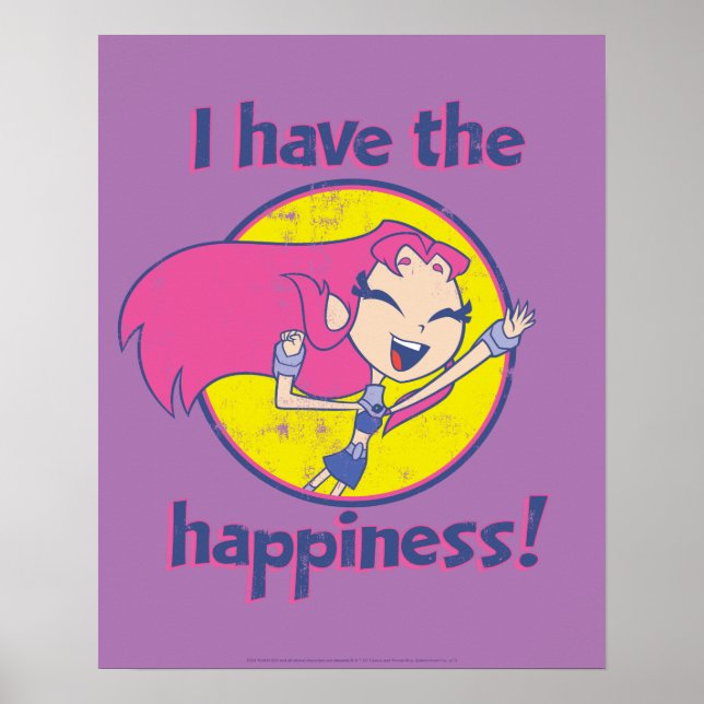 Teen Titans Go! | Starfire "I Have The Happiness" Poster (Front)
