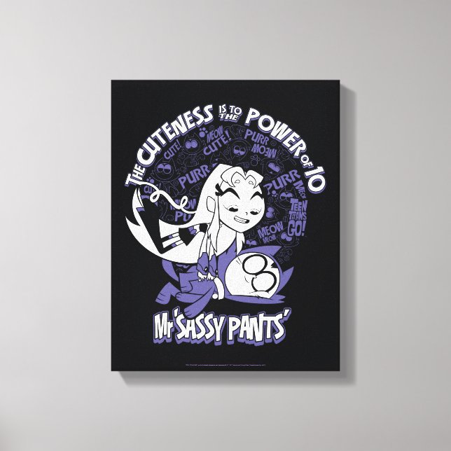 Teen Titans Go! | Starfire & Mr Sassy Pants Canvas Print (Front)
