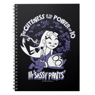 Teen Titans Go!   Starfire & Mr Sassy Pants Spiral Notebook