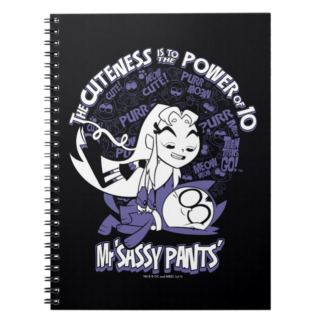 Teen Titans Go! | Starfire & Mr Sassy Pants Spiral Notebook (Front)