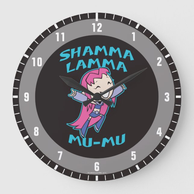 Teen Titans Go! | Starfire "Shamma Lamma Mu-Mu" Large Clock (Front)