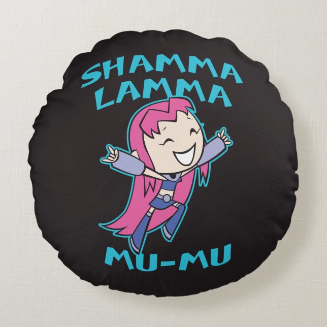 Teen Titans Go! | Starfire "Shamma Lamma Mu-Mu" Round Cushion (Front)