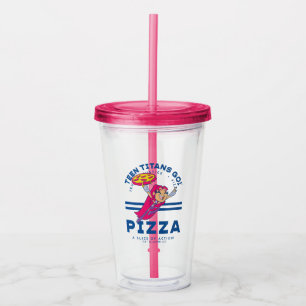 Teen Titans Go! Starfire "Truth Justice Pizza" Acrylic Tumbler