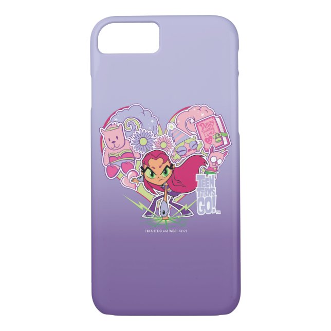 Teen Titans Go! | Starfire's Heart Punch Graphic Case-Mate iPhone Case (Back)
