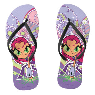 Teen Titans Go! Starfire's Heart Punch Graphic Jandals