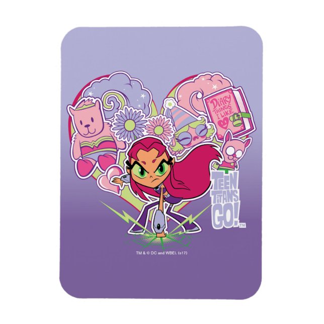 Teen Titans Go! | Starfire's Heart Punch Graphic Magnet (Vertical)