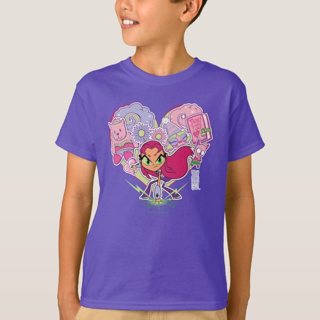 Teen Titans Go! | Starfire's Heart Punch Graphic T-Shirt (Front)