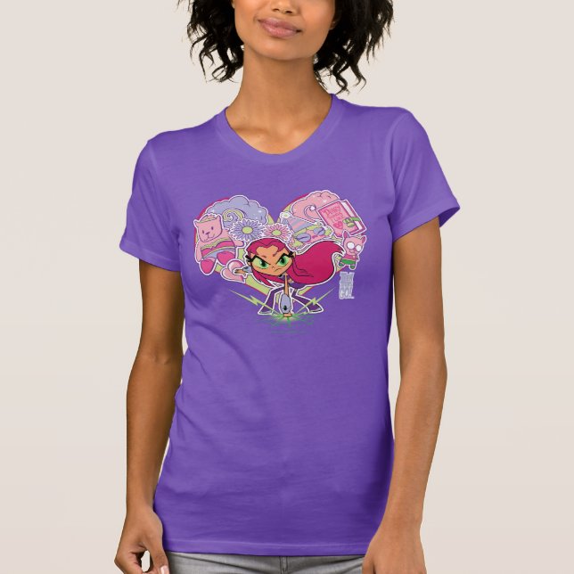 Teen Titans Go! | Starfire's Heart Punch Graphic T-Shirt (Front)