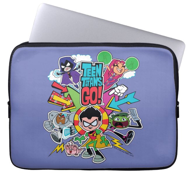 Teen Titans Go! | Team Arrow Graphic Laptop Sleeve (Front)