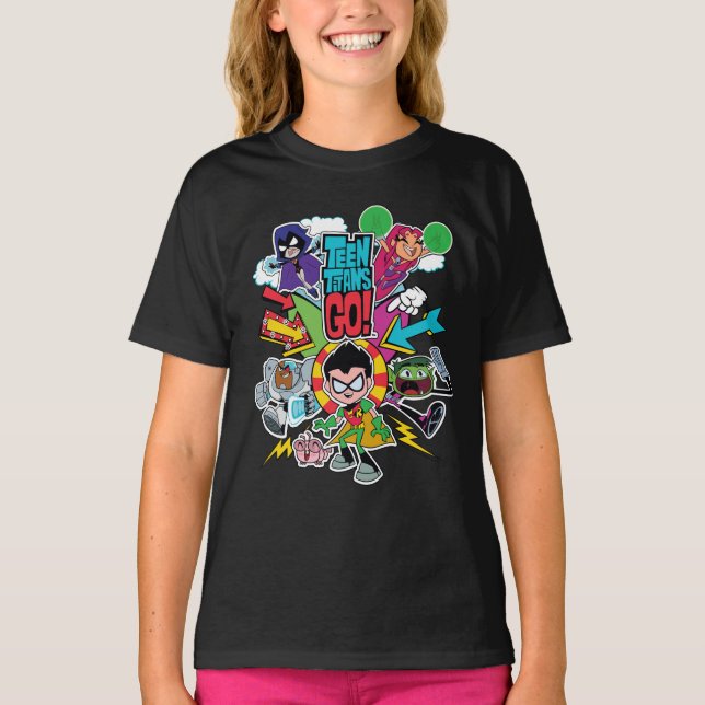 Teen Titans Go! | Team Arrow Graphic T-Shirt (Front)