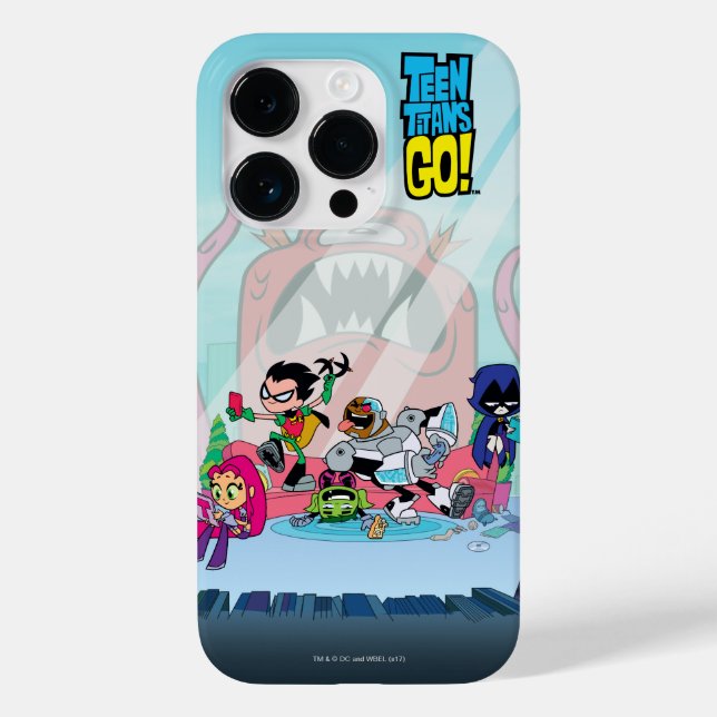 Teen Titans Go! | Tentacled Monster Approaches Case-Mate iPhone Case (Back)