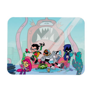 Teen Titans Go!   Tentacled Monster Approaches Magnet