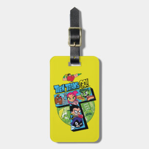 Teen Titans Go! Titans Tower Collage Luggage Tag