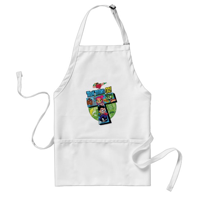 Teen Titans Go! | Titans Tower Collage Standard Apron (Front)