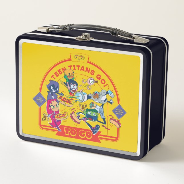 Teen Titans Go! To Go Metal Lunch Box (Front)