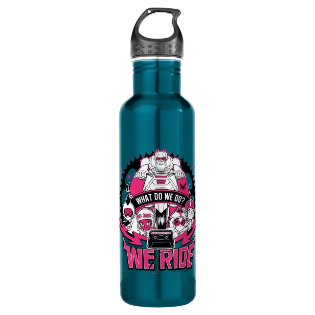 Teen Titans Go! | "We Ride" Retro Moto Graphic 710 Ml Water Bottle (Front)