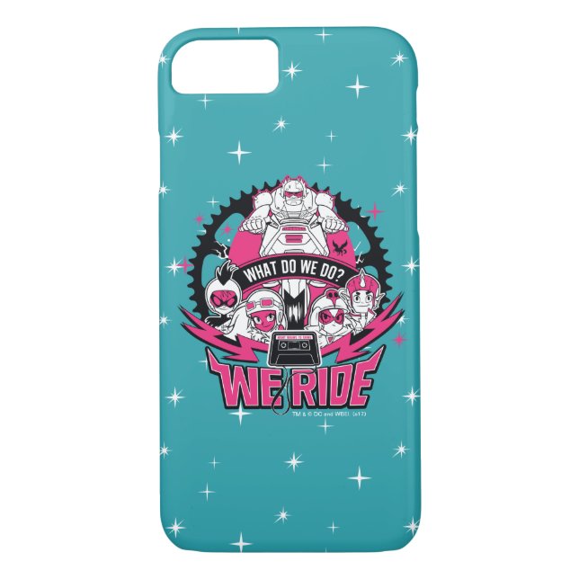 Teen Titans Go! | "We Ride" Retro Moto Graphic Case-Mate iPhone Case (Back)