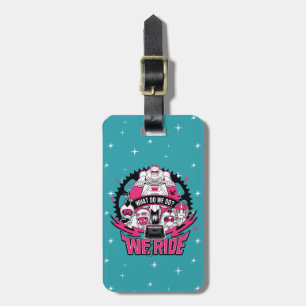 Teen Titans Go! "We Ride" Retro Moto Graphic Luggage Tag