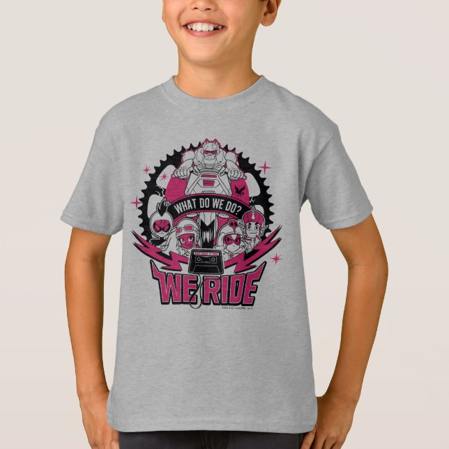 Teen Titans Go! | "We Ride" Retro Moto Graphic T-Shirt (Front)