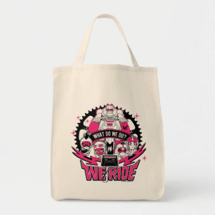 Teen Titans Go! "We Ride" Retro Moto Graphic Tote Bag