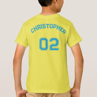 Teen Toddler Boy Girl Sports Name Jersey Number