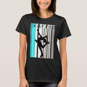 Teen Vintage Ice Skating Birthday Funy Retro Cool  T-Shirt