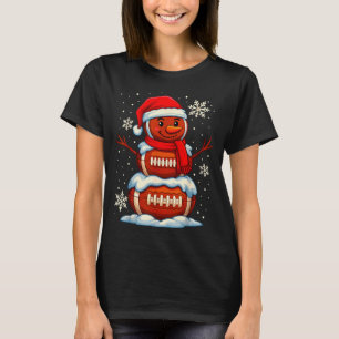 Teenage Boys Christmas Pajamas, American Football  T-Shirt