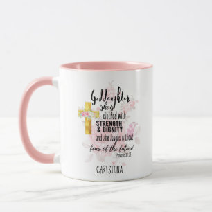 Teenage Goddaughter Gift Personalised Proverb Mug