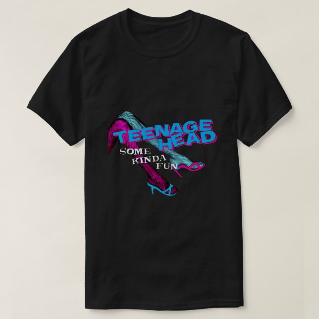 Teenage Head (Blue, Pink) Some Kinda Fun T-Shirt (Design Front)