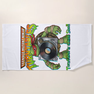teenage mutant ninja turntable beach towel
